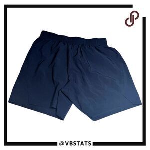 Athlio Men's Elastic Waist 4" Inseam Drawstring Running‎ Shorts Blue Size XS